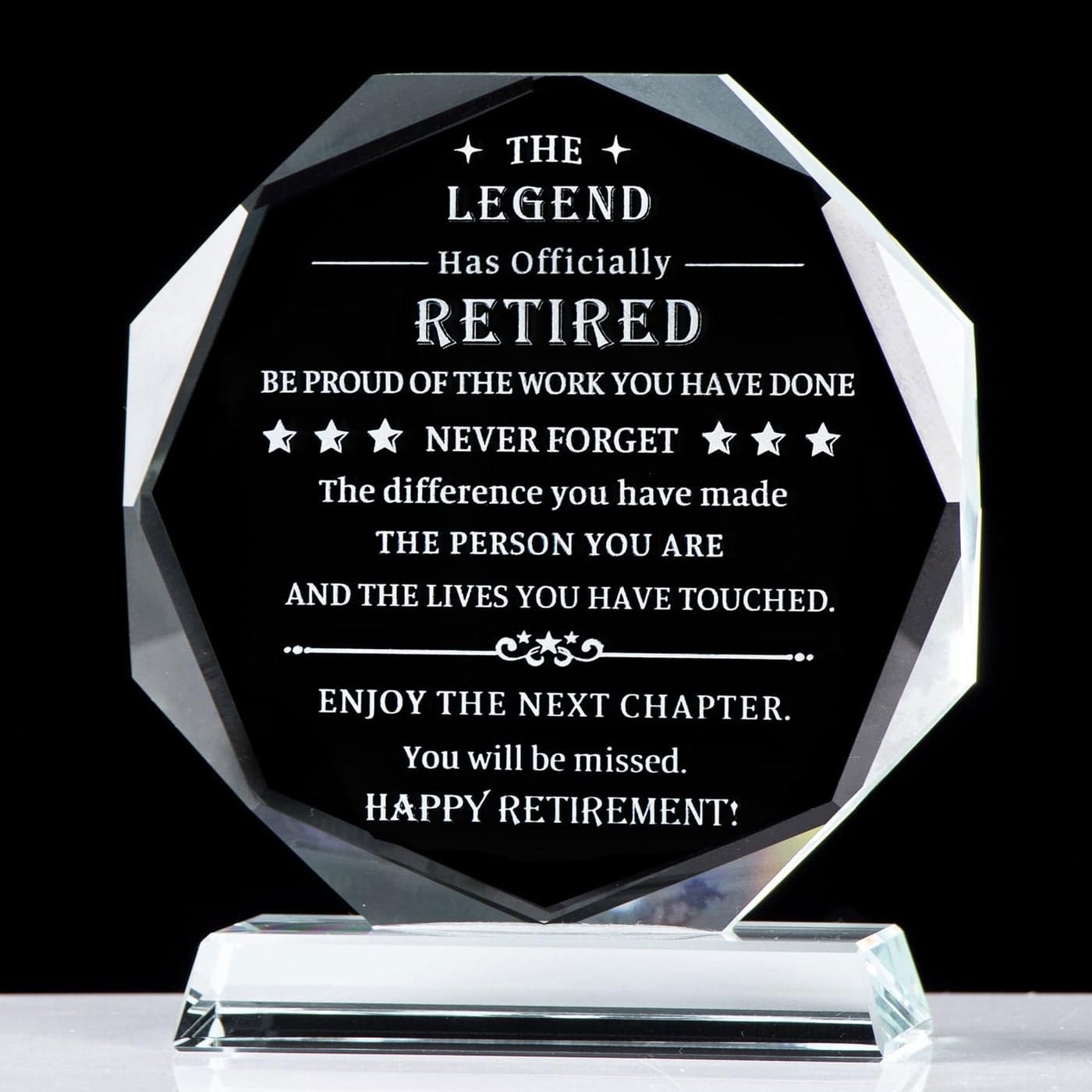 Movdyka Retirement Gifts for Men Women 2025 Happy Retire Present Decorations Crystal Plaque Keepsakes Best Retirement Gift Ideas for Boss Coworker Retired Teacher Doctor Friends Mom