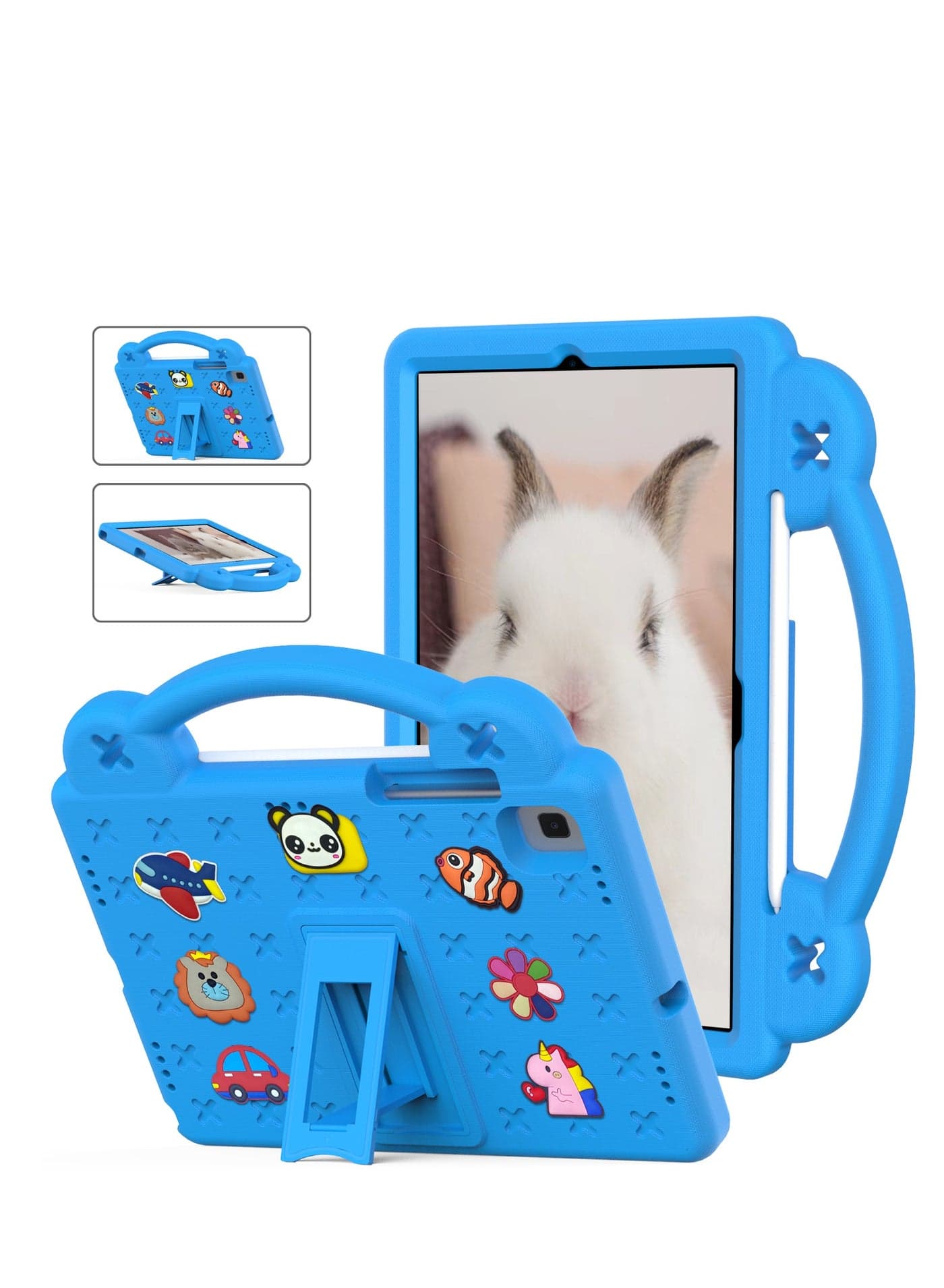 Child protection case for Samsung Galaxy Tab A7 (T500/T860/T720/P610) 10.4 inch(2020)/Samsung Galaxy TAB S6 lite 10.4 inch(2020/2022) /Samsung Galaxy TAB S6 10.5(2019), Heavy duty EVA foam shockproof protective case Child shockproof protective case with stand Pen slot