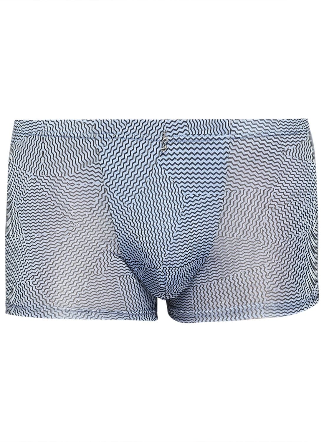 Men's Boxer Brief Blue Printed