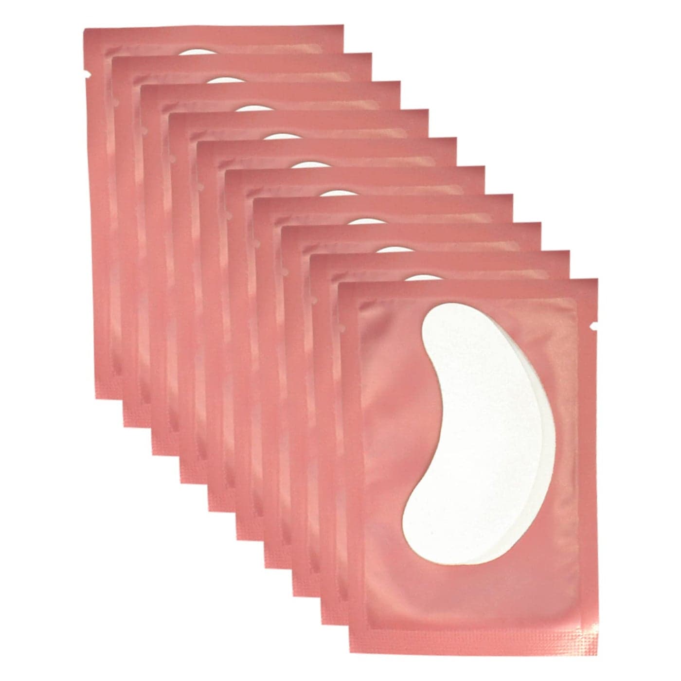 VEYES INC 50 Pairs Pink Hydrogel Eye Patch Eyelash Extension Natural Lint Free Under Eye Gel Pads Lash Extension Supplies Beauty Tools