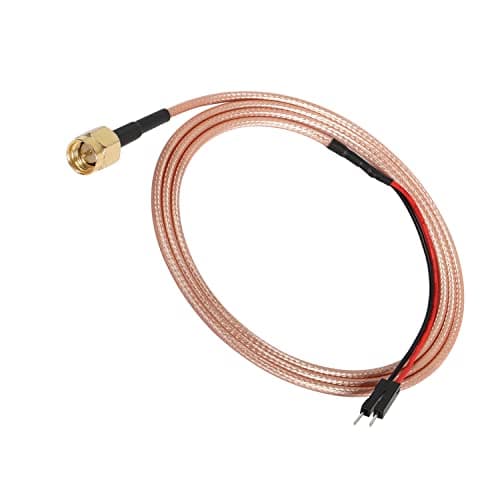 XMSJSIY SMA Male to Dupont Wire Coaxial Coax Test Leads Cable Connector Adapter Extension Wire (Red+Black)-1 pcs