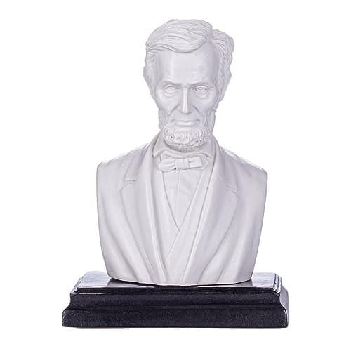 danila-souvenirs American President Abraham Lincoln Marble Bust Statue Sculpture 5'' (12,5 cm)