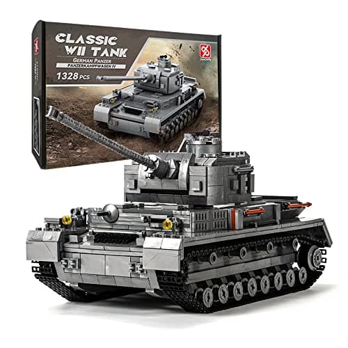 DAHONPA Panzer Tank Army Building Block1328 PCSWW2 Military Historical Collection Model with Soldier FiguresToys Gifts for Kid and Adult