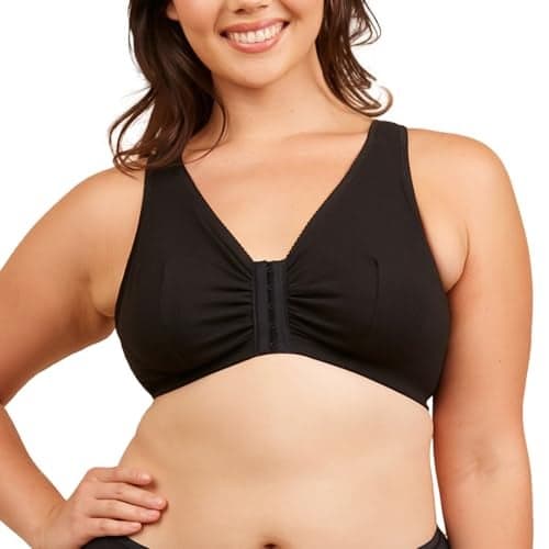 Leading Lady Women's Cotton Front-Closure Leisure Bra Bra