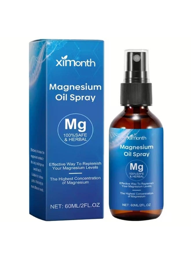 Effective Magnesium Oil Spray for Muscle Ease, Relaxation, Hydrated Skin, and Everyday Mineral Support – Pure Herbal Solution Designed for Fast Absorption and Simple On-the-Go Application