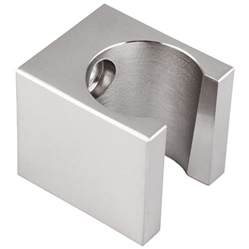 Angle Simple Shower Head Holder, Brass Shower Wand Bracket, Handheld Sprayer Holder Wall Mount, Brushed Nickel