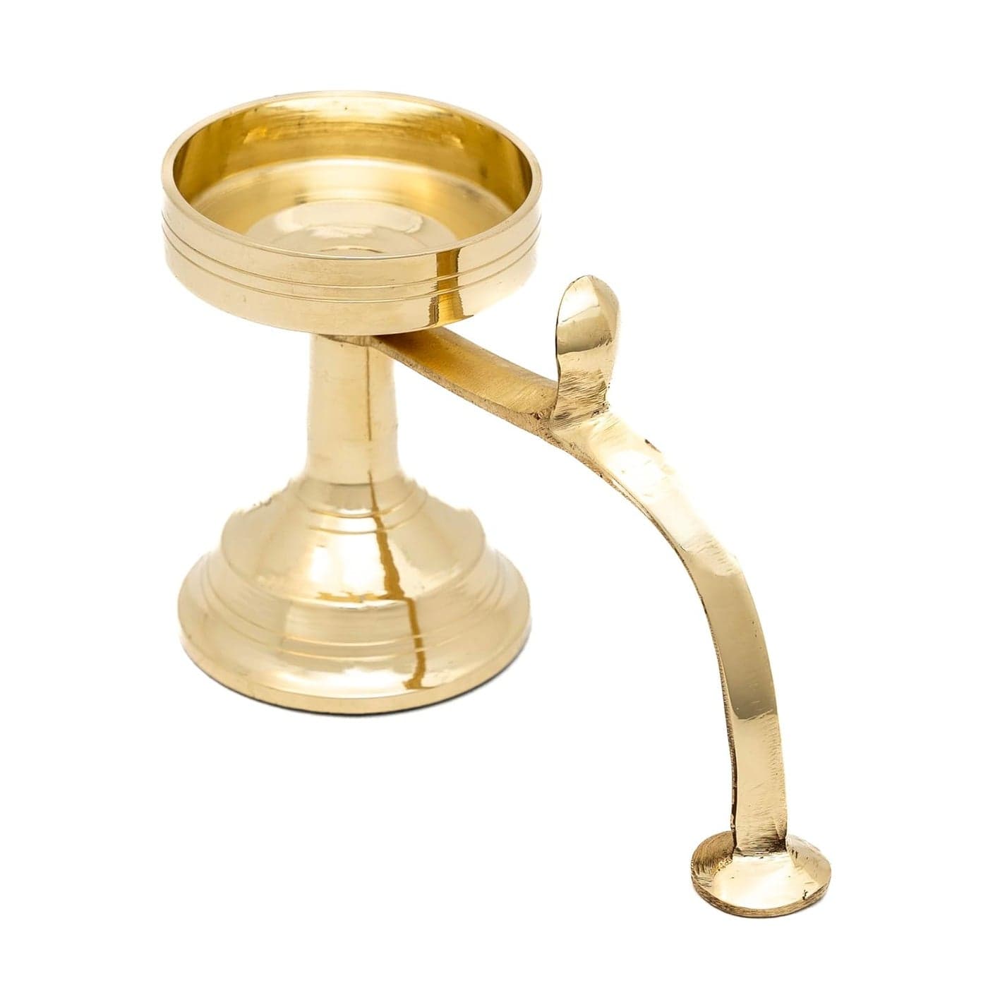 DMI Brass Dhupartidhoopdani dhoop Standsambrani dhoop Holder for Camphor or dhoop 55 mm Diameter