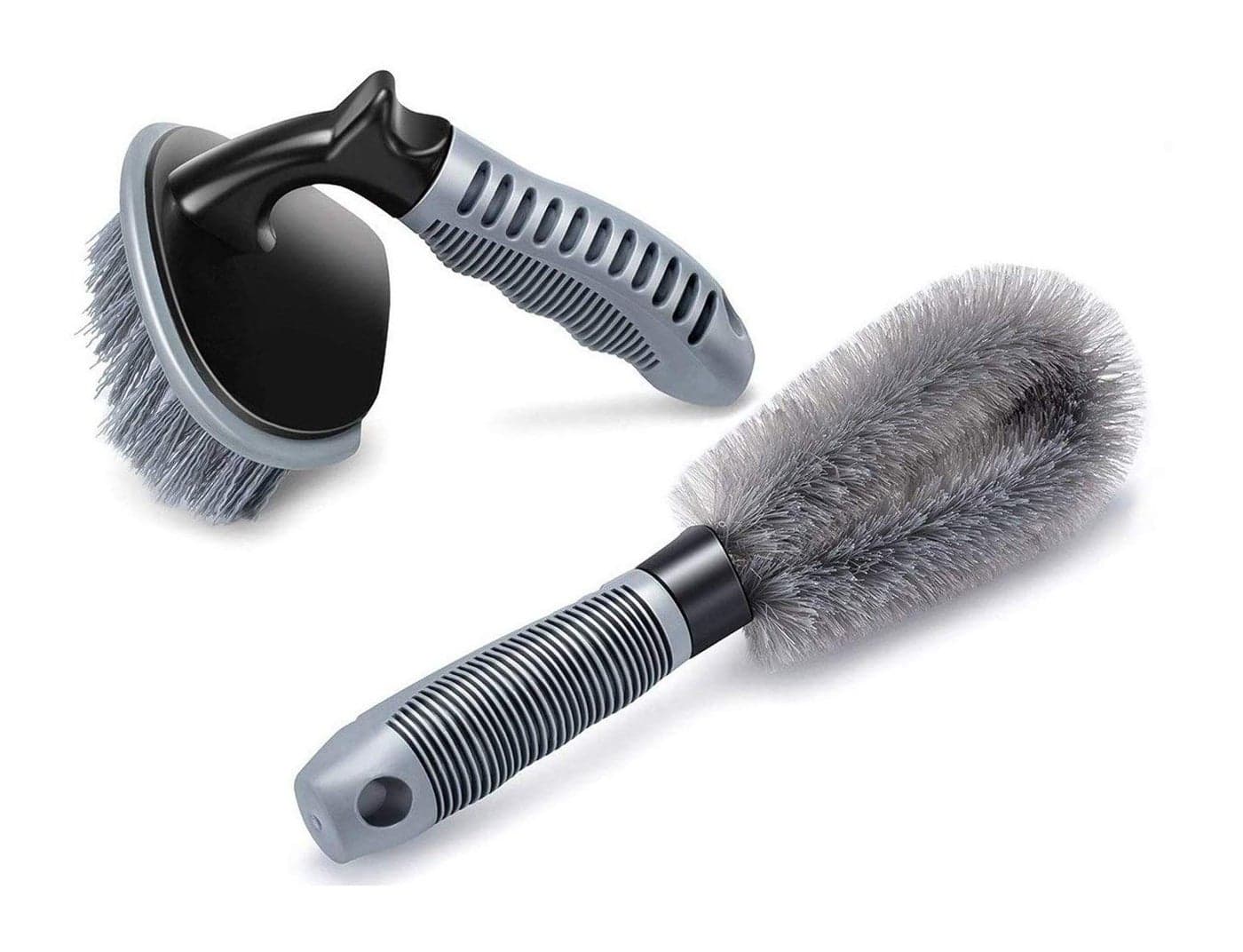 Auto Hub Combo of Tyre Cleaning Brush and Alloy Brush for Cleaning Car Wheel & Tire Rim of Car, Motorcycle