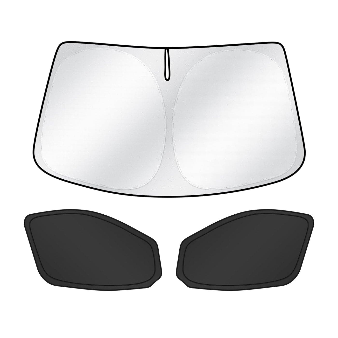 T TGBROS Sun Shade for Ford Transit 20152025 Windshield Front Side Window Sun Shade Car Window Shades Privacy for Transit Van MidHigh Roof Accessories Foldable Black Out Window Cover 3PCS