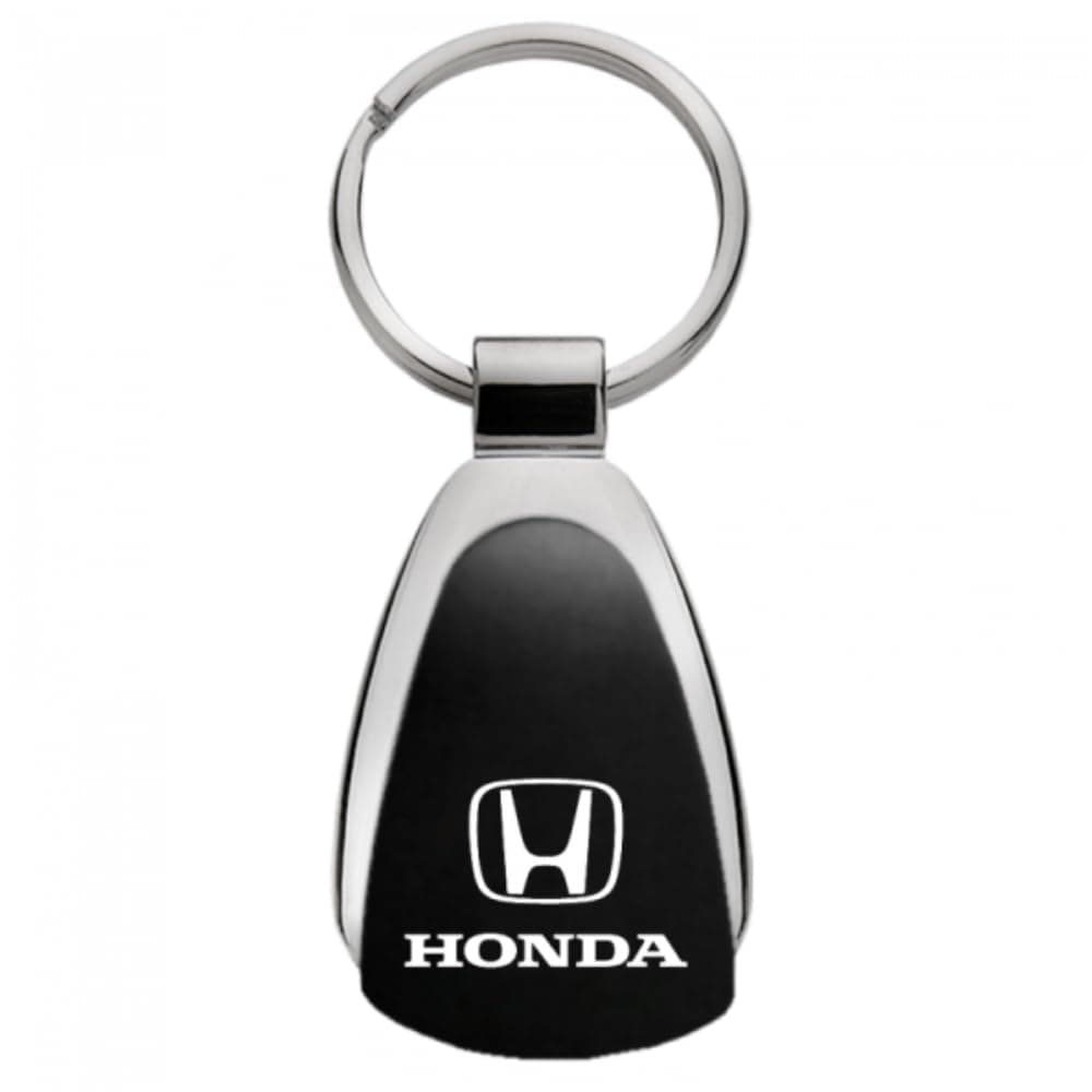 AUTOMOTIVE GOLD INC Officially Licensed Teardrop Key Fob for Honda Black