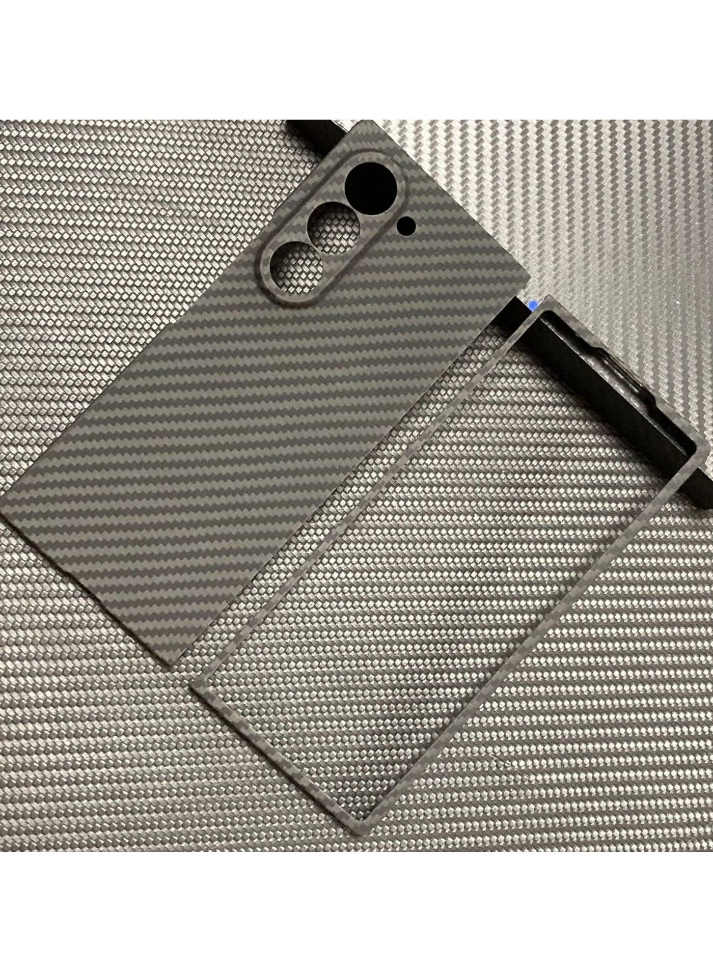 Compatible with Samsung Galaxy Z Fold 6 (2024) Luxury Carbon Fiber Case 1500D Ultra-thin Aramid Fiber Folding Cover Foldable Phone Case For Z Fold6