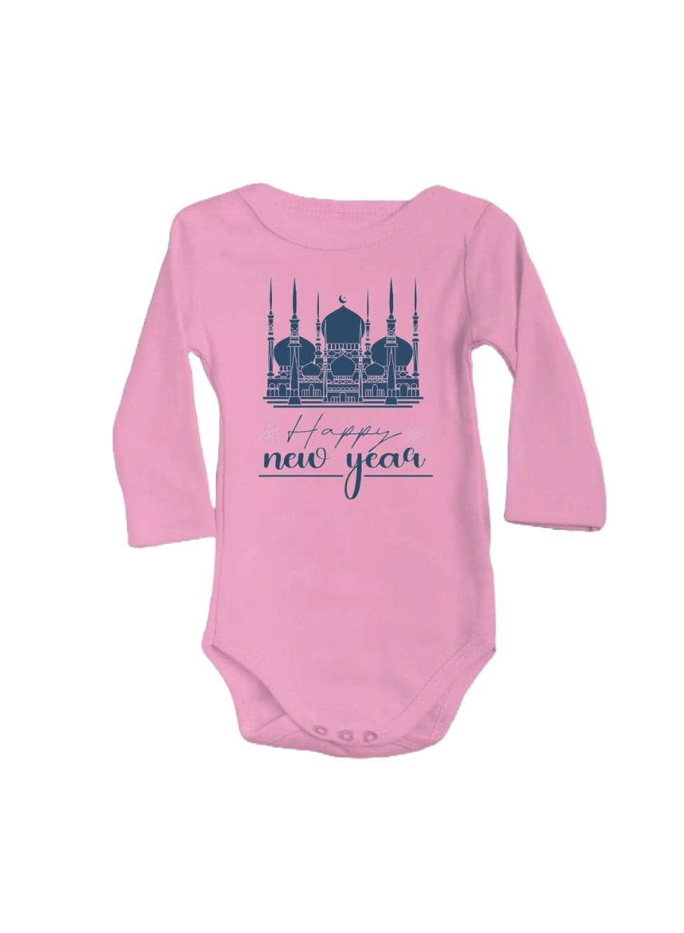 Abu Dhabi New Year's Soft Cotton Unisex Baby Onesie Bodysuit Long Sleeve-Perfect Outfit Celebration For New Year Parties-Gift For Newborns And Toddlers