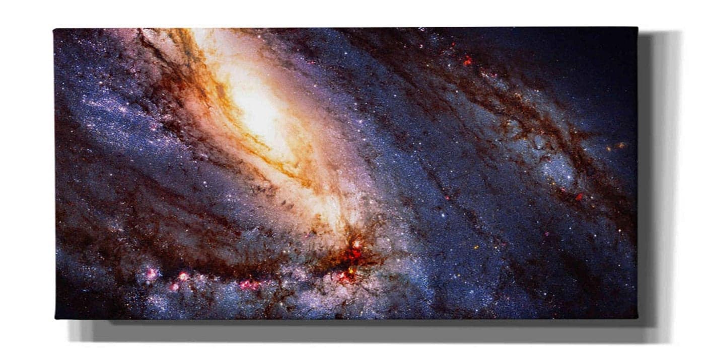 Epic Graffiti Messier 66 Hubble Space Telescope Canvas Wall Art 20 x 40