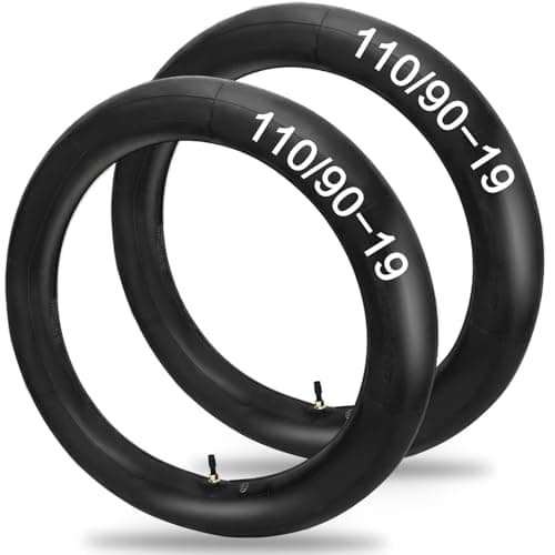 1109019 450 x 19 Inner Tubes 1109019 Dirt Bike Tube Heavy Duty Motorcycle Tube with TR4 Straight Valve Stem Fits Motorcycle 3mm Thick2 PCS