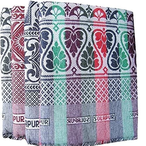 Textilekart Cotton 150 TC Solupuri Bedsheet (Multicolour) Standard, Reversible Pack of 1| TC - 150,Paisley