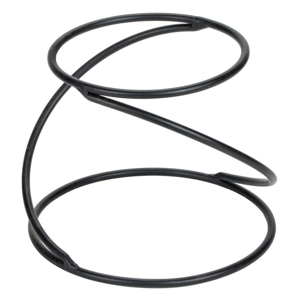 American Metalcraft LWUS779 Wrought Iron SingleShelf Contempo Swirl Pizza Stand 7Inch Black