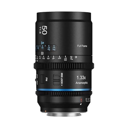 SIRUI Astra 50mm 133X Auto Focus Full Frame Anamorphic Cine Lens for E Mount Cameras FX Series A7R Series A9 Series Blue Flare