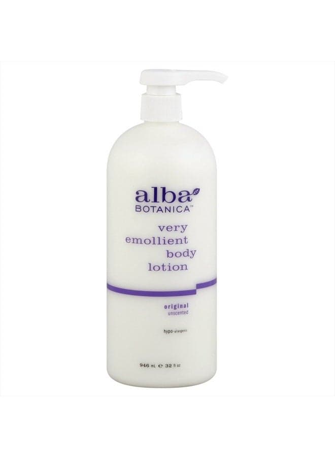 Very Emollient Body Lotion -Original Unscented, 32 Ounce (Pack of 6)