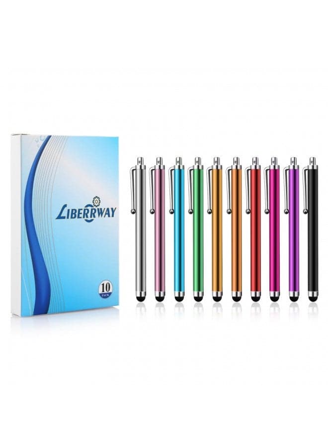 Stylus Pens For Touch Screens, Liberrway Pen 10 Pack Of Pink Purple Black Green Silver Universal Screen Capacitive Compatible With Kindle Ipad Iphone Samsung