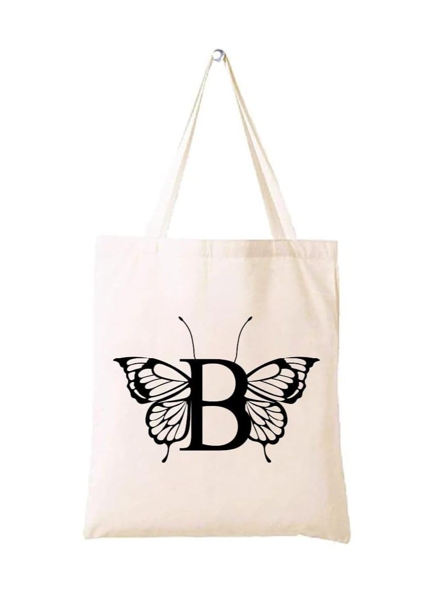 Monogrammed Cotton Tote-Ideal For Sustainable Travel-Perfect For Reusable Grocery And Travel Bag-Tote Bags For Women