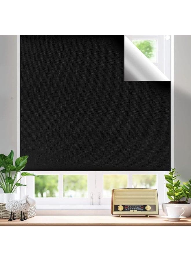 Blackout Blind, Blinds Blackout Curtains, Portable Blackout Blinds, Stick On Window No Drill, Lightweight Design, for Bedroom Nursery Loft Travel RV Car, 300x145cm