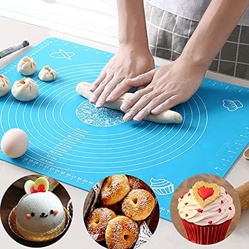 SIRISNAX Silicon Mat for Roti, Kitchen Platform, Baking Essentials, Tools, Sheet, Chapathi, Dough, Fondant - Silicone Kitchen Mat