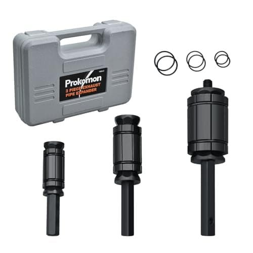 Prokomon 3 Pieces Exhaust Pipe Expander Tool Set; repair deformed exhaust pipes ;Tail Pipe Expander 1-1/8" to 3-1/2"