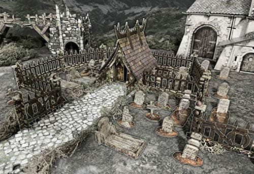 Battle Systems Fantasy Terrain Graveyard 2835mm DND DD RPG Wargames HistoricalFantasy Card Scenery