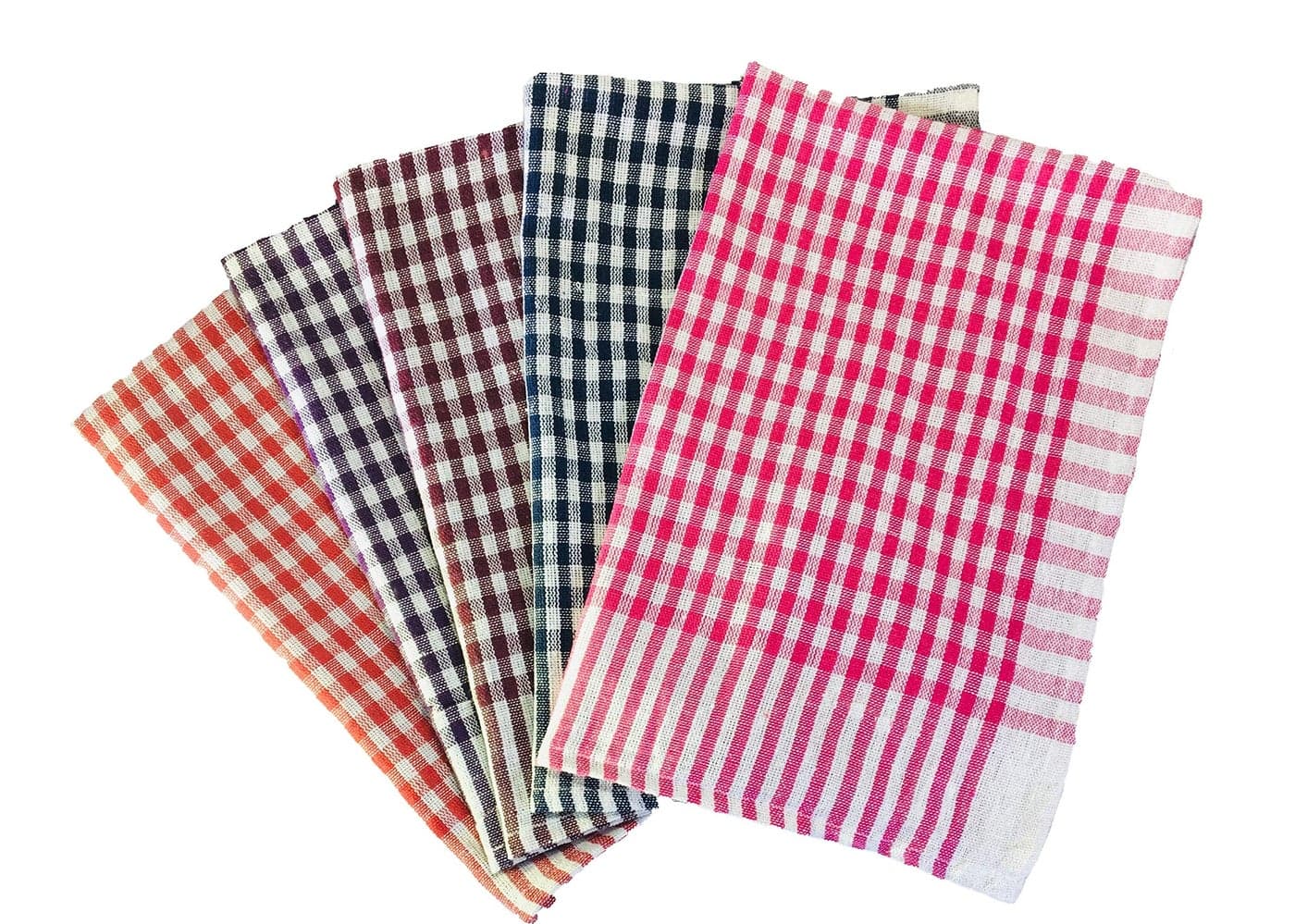 SHOP BY ROOM Kitchen Duster Wet Dry Cotton Cleaning Cloth/Mop 16 x 24 inch (Pack of 5) - Assorted Colour