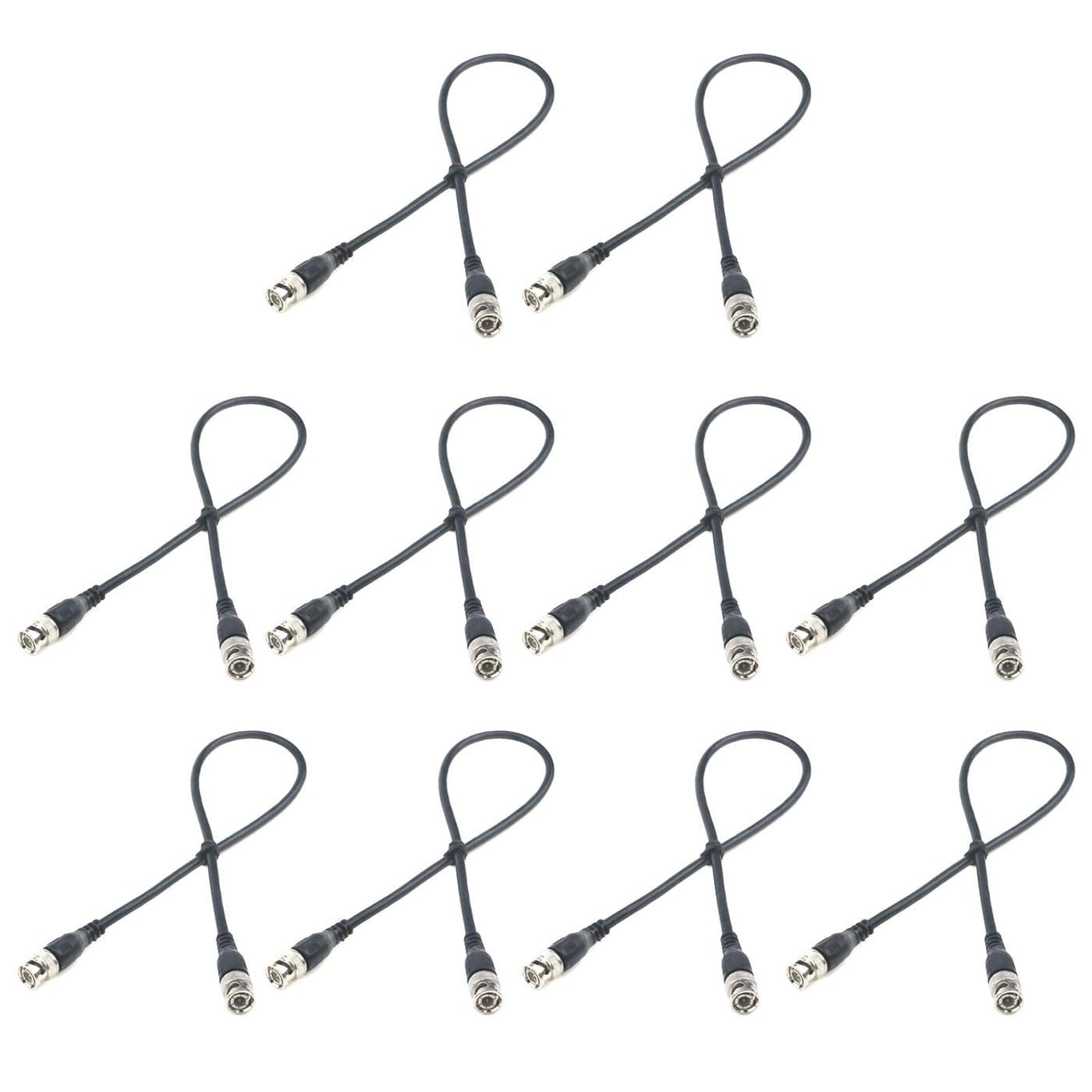 Antrader RG58 15 Feet BNC to BNC Coaxial Cable MaleMale Connector for CCTV Camera 10pcs