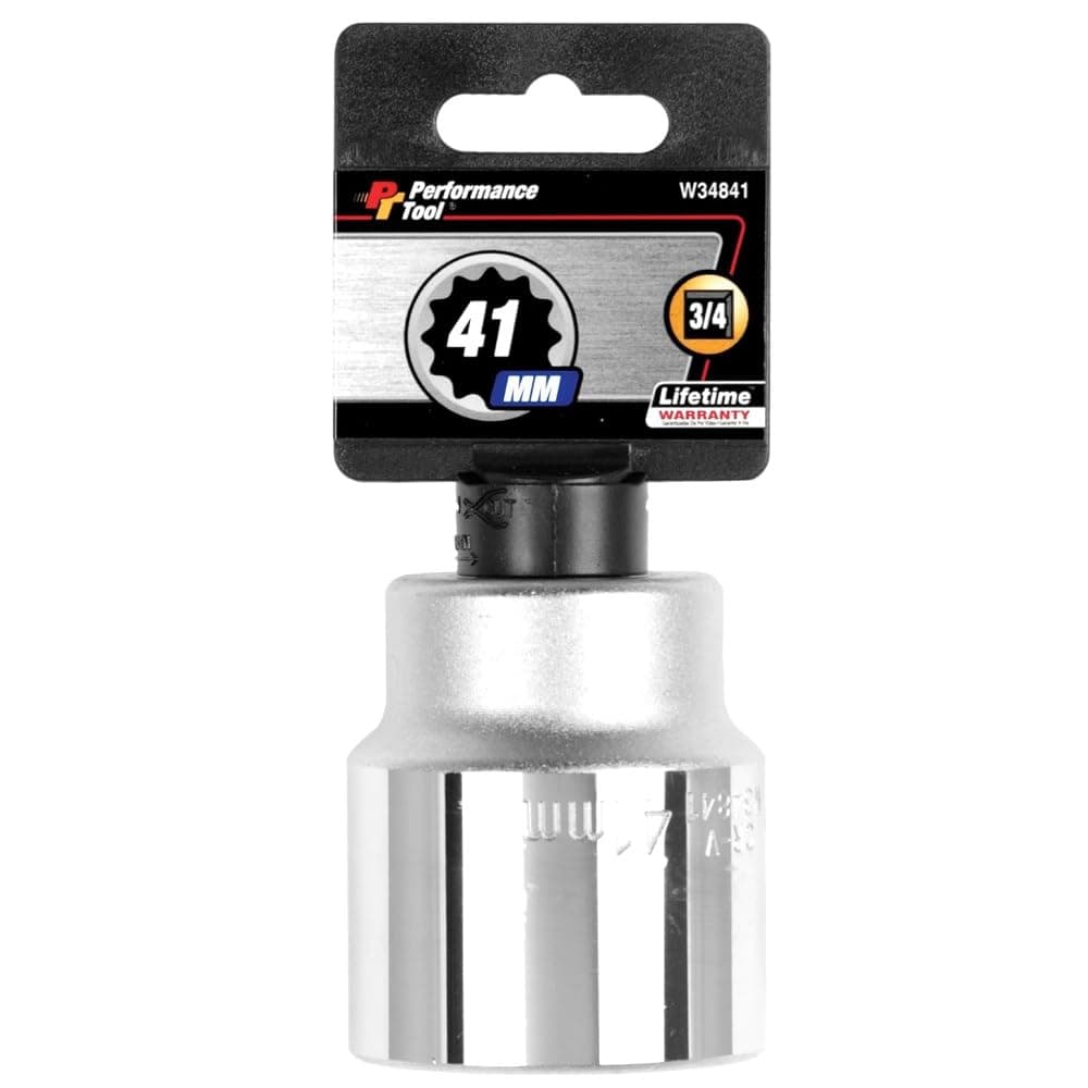 Performance Tool W34841 34Inch Drive 12Point Standard Socket 41mm