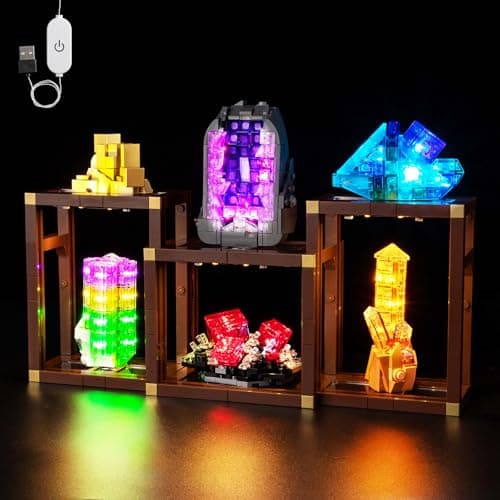 Kyglaring LED Light Kit Compatible with Lego Mineral Collection 21362 Building Blocks Upgraded Touch Control Dimming Lights Only Model Not Included