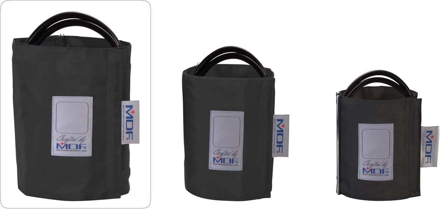 MDF LatexFree Thigh Replacement Blood Pressure Monitor Cuff DRing Double Tube MDF2090470D Black NoirNoir