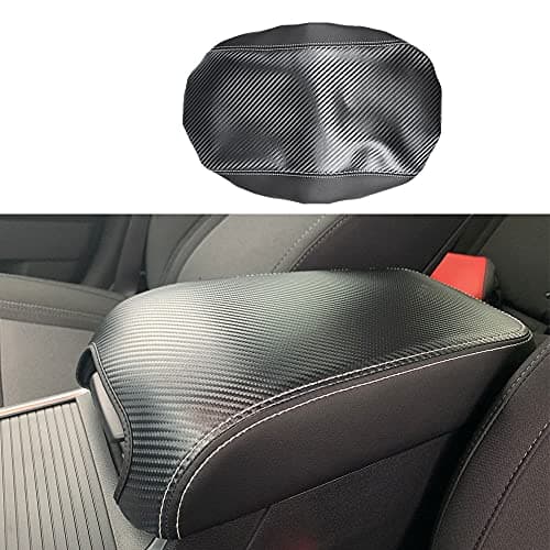 BOYUER Center Console Cover Armrest Leather Pad Cover Compatible with Dodge Charger 20112023Chrysler 300 20152023Carbon Fiber