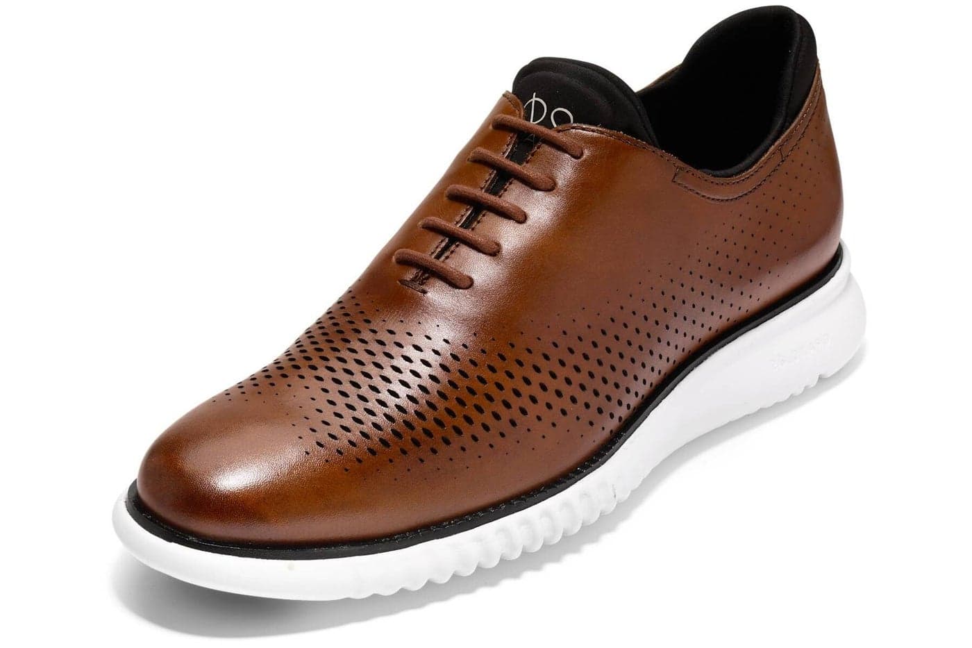 Cole Haan Mens 2 Zerogrand LSR Wing British Tan/Black/Ivory 12 D - Medium