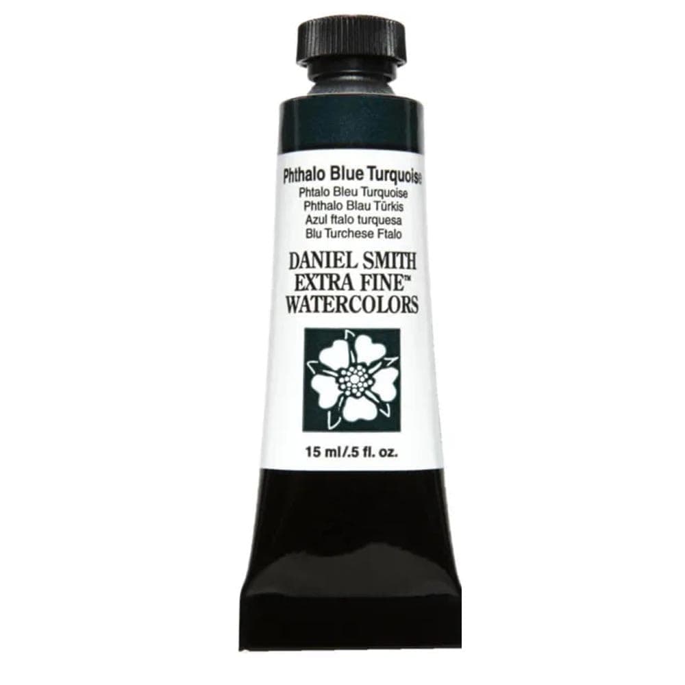 Daniel Smith 284600247 15ml Watercolor Paint Phthalo Blue Turquoise 050 Fl Oz Pack of 1