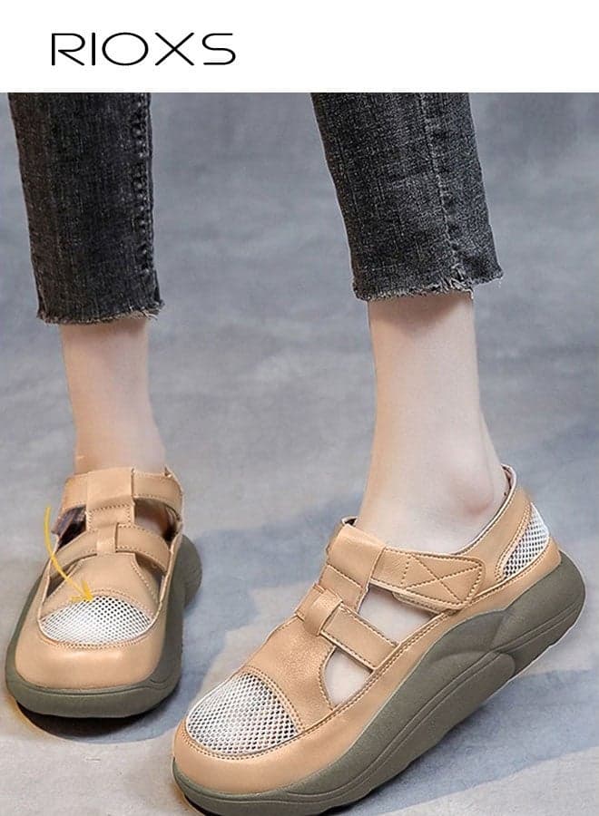 Women's Comfort Shoes, Summer Strappy Sandals, Pillow Slippers Platform Slip Ons Slides, Open Toe Wide Width Walking Sandals, Comfortable Cloud Slides Sandals for Women, Increased Height Platform Garden Clog Sandals, Ladies Breathable Mule Sandals, Fisherman Sandals, Womens Fashion Footwear