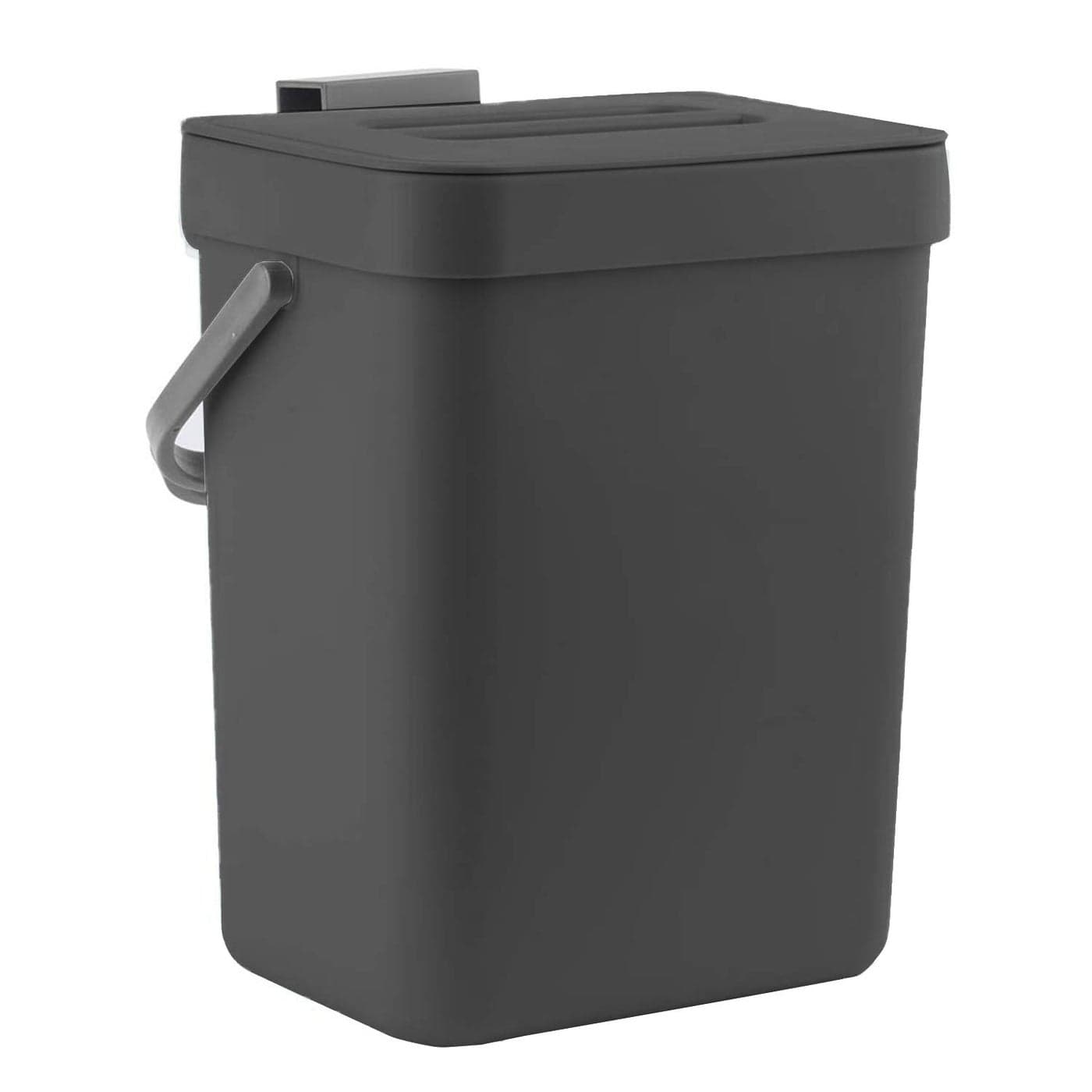 LALASTAR Mini Countertop Trash Can Compact Waste Basket Garbage Can Small Trash Bin with Lid for DeskOfficeDorm 3L08 Gal Black