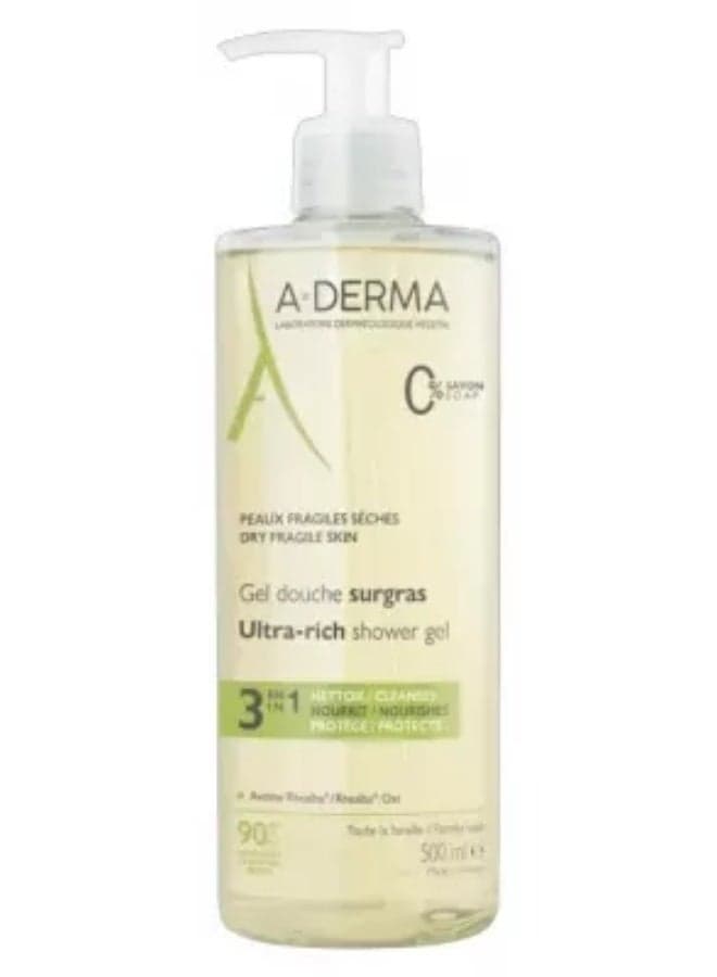 A-DERMA Surgras 3in1 Shower Gel 500 ml — 500ml