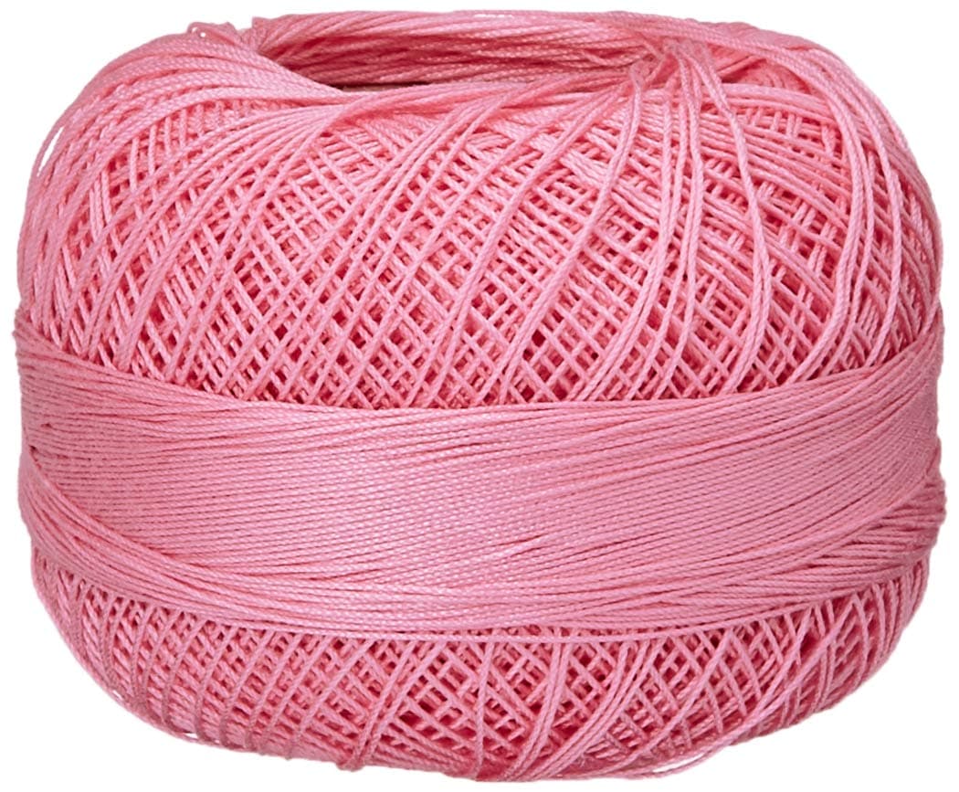 Lizbeth Size 80 HH80622 HH80 Cotton Thread 184 Yds 10 Grams, Pink Medium