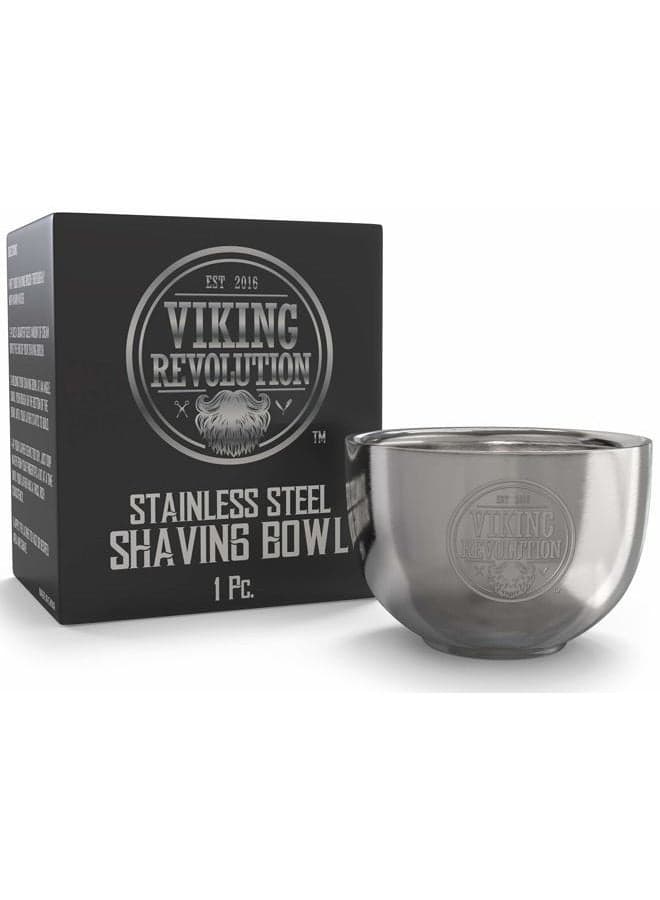 Stainless Steel Shaving Soap Bowl- Shaving Mug for Shave Cream & Soap- Double Layer, Unbreakable Shaving Cup for Wet Shave