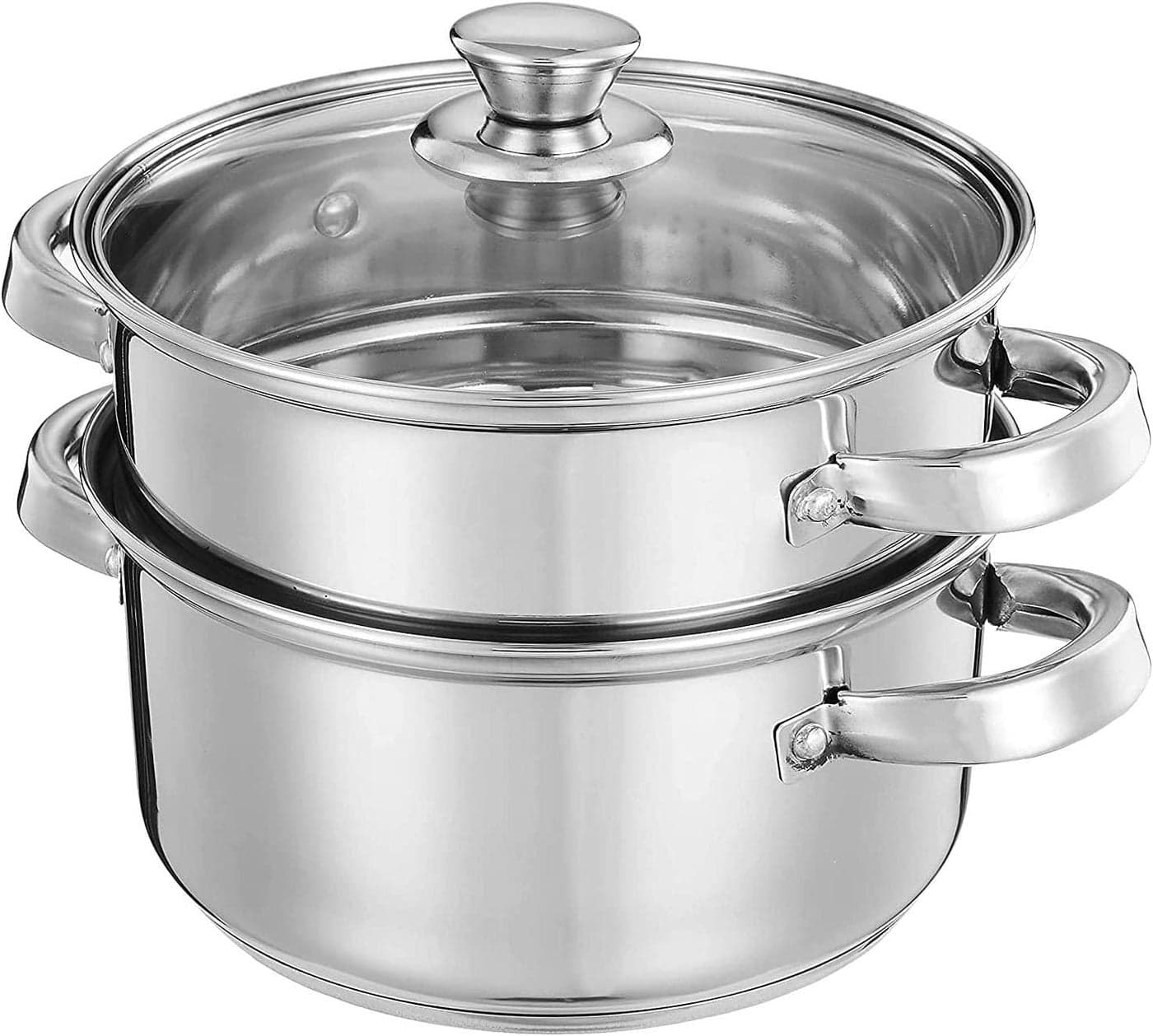 30 Quart Steamer Pot for Cooking 2tier Steam Pots with Lid for Cooking Vegetables Seafood Soups Food and Pasta