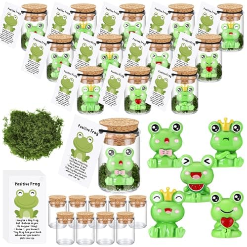 Fumete 35 Set Employee Appreciation Gifts Bulk for Coworkers Staff Thank You Desk Pet Animal Pun Note Card End of Year Student Gifts from Teacher Volunteer Team Graduation Party Favors Frog