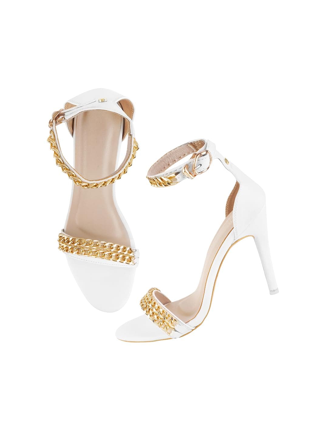 SilverArrow Womens Vista Glide White Heeled Sandal_8 UK (4nahl199)