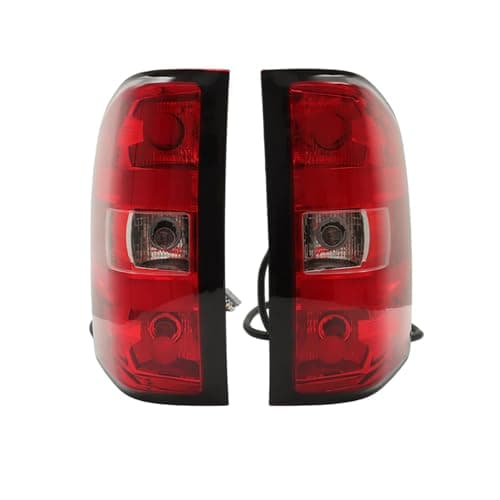 munirater Pair of Rear Left and Right Tail Light Brake Lamp Assembly Replacement for Sierra Silverado 2007-2014 Driver and Passenger Side with Bulbs