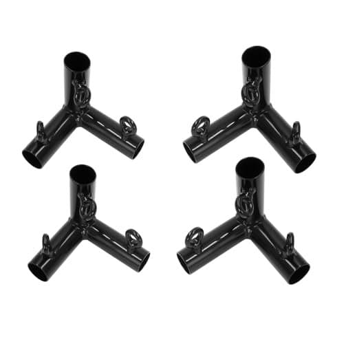 Aoneky 1 38 Corner Canopy Fitting Couplers Kit Frame Carport Connectors 4pcs 3 Way Fittings