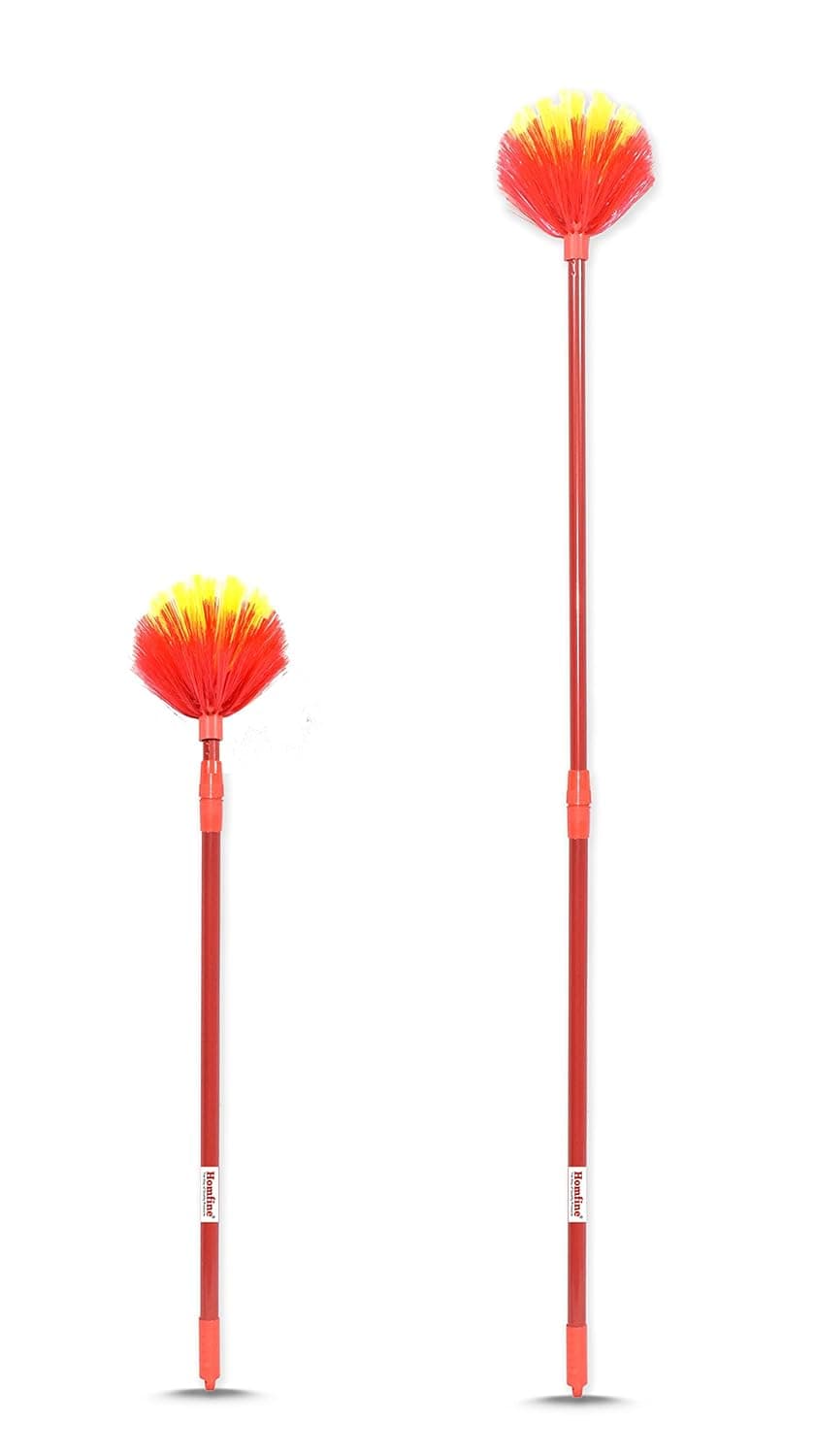 Homfine Cleaning Series Gobhi Jala Broom Stick for ceiling Jala Cleaning for Home Office Cleans Hidden Corners etc 1 Pc Multi Colour