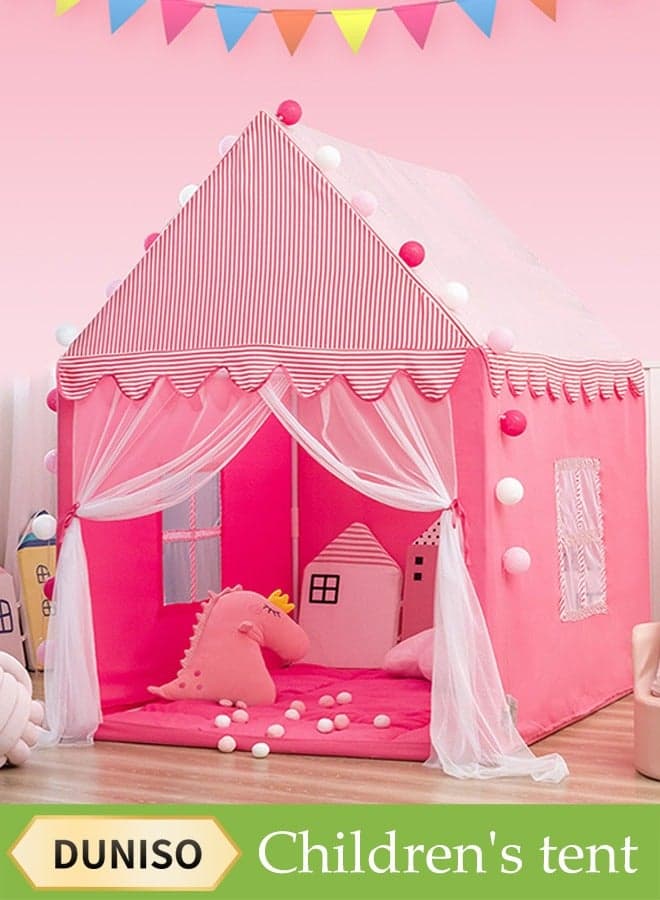 Children's Play Tent Activity Center, Indoor Playhouse, Girl Doll House, Gift, Home Bed, Mosquito Net Big House, Toy House, Suitable For Bedroom, Living Room, Backyard, Park, 125cm*95cm*135cm