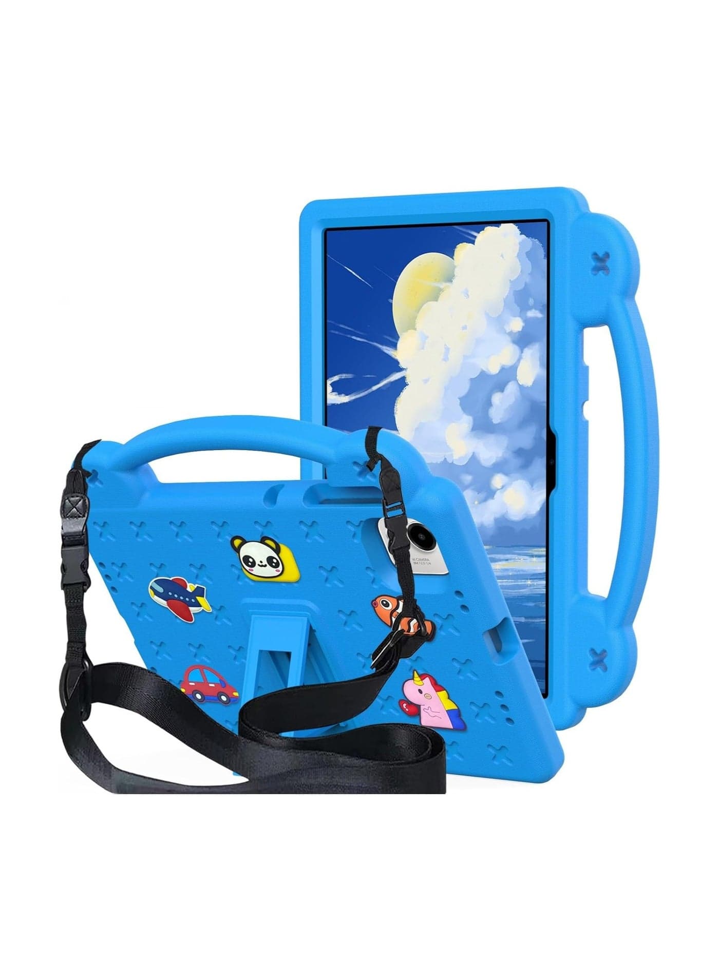 Honor Pad X9a 11.5-inch 2025 Kids Case, Lightweight EVA Shockproof Grip Kid-Friendly Case with Foldable Stand and Shoulder Strap