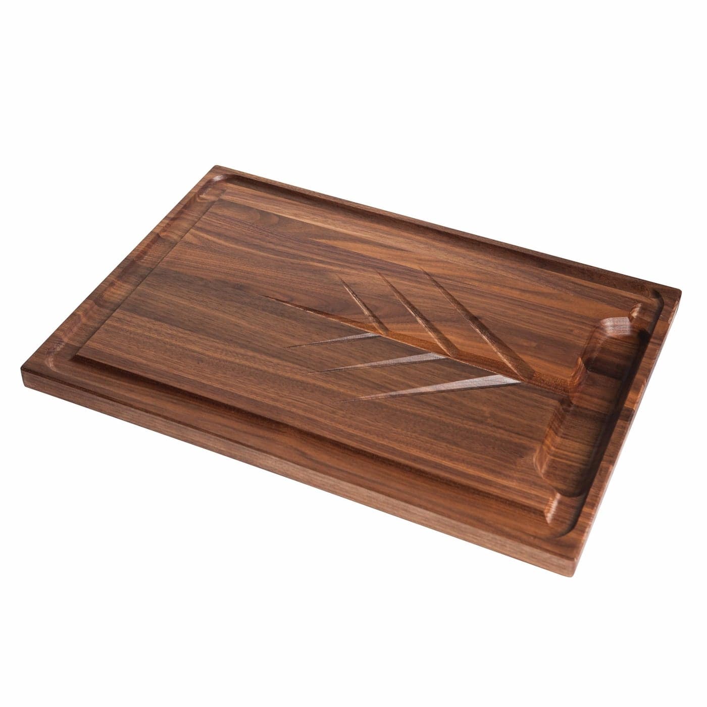 JK Adams Walnut Carving Board with Juice Grooves 20x14 Butcher Block Cutting Board Great for Holiday Dinners